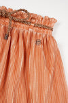 Meisjes Nele Plissee Skirt van NoNo in de kleur Melody Melon in maat 134-140.