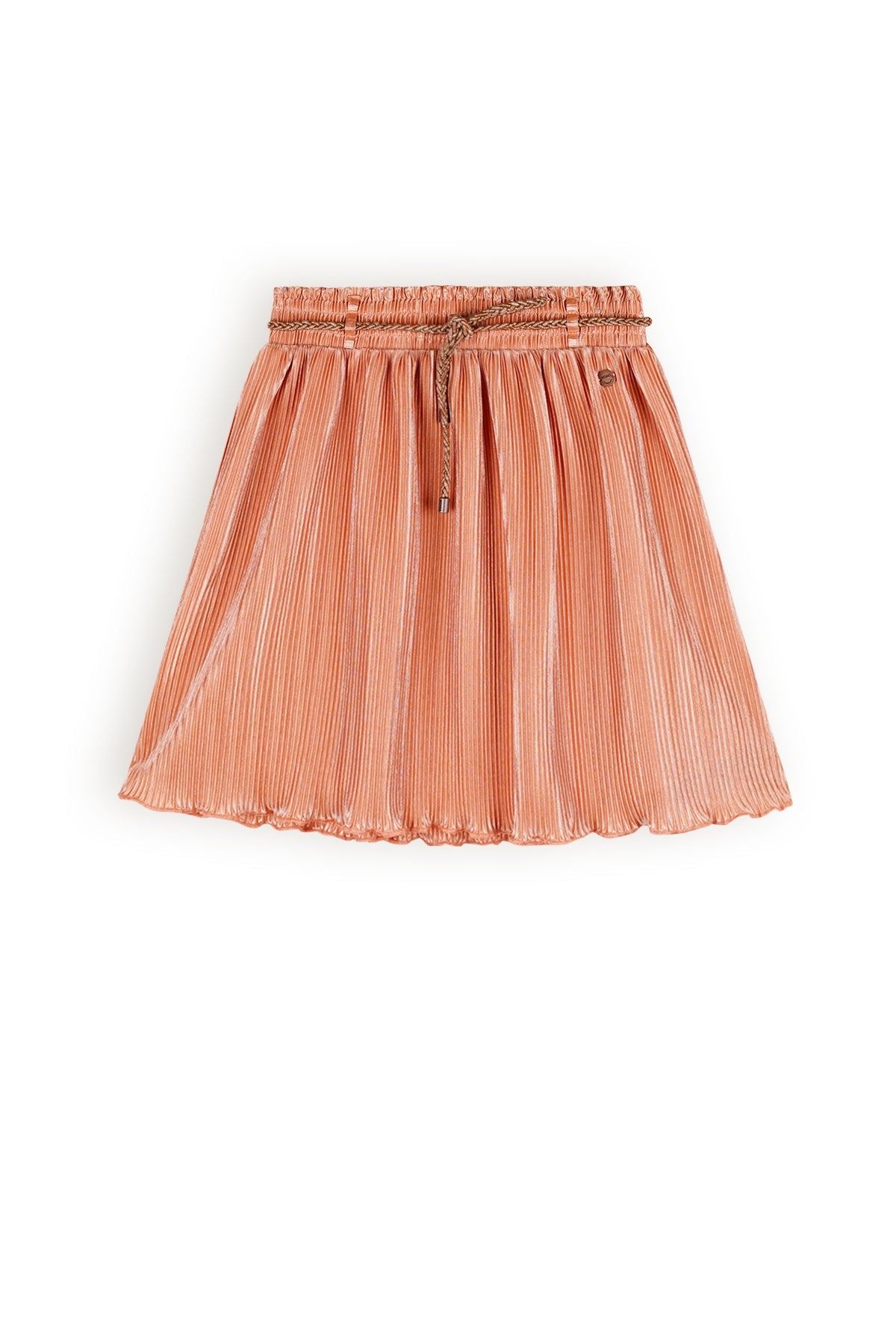 Meisjes Nele Plissee Skirt van NoNo in de kleur Melody Melon in maat 134-140.