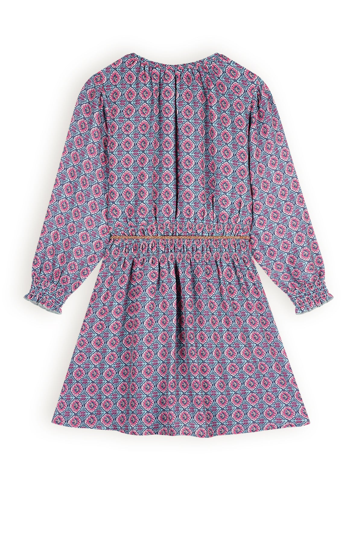 NoNo Mamai AOP Shibori Tiles woven dress