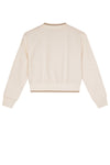 Meisjes Dita zip up cardigan with sequins  van NoNo in de kleur Sparkle Rose in maat 134-140.