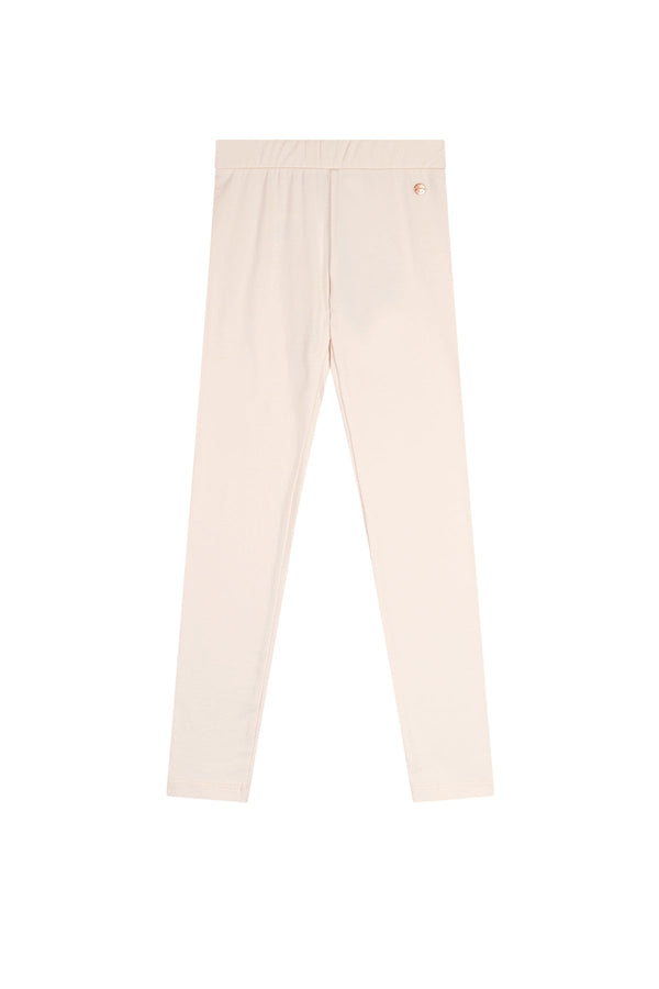 Meisjes Sole solid legging van NoNo in de kleur Pearled Ivory in maat 134-140.