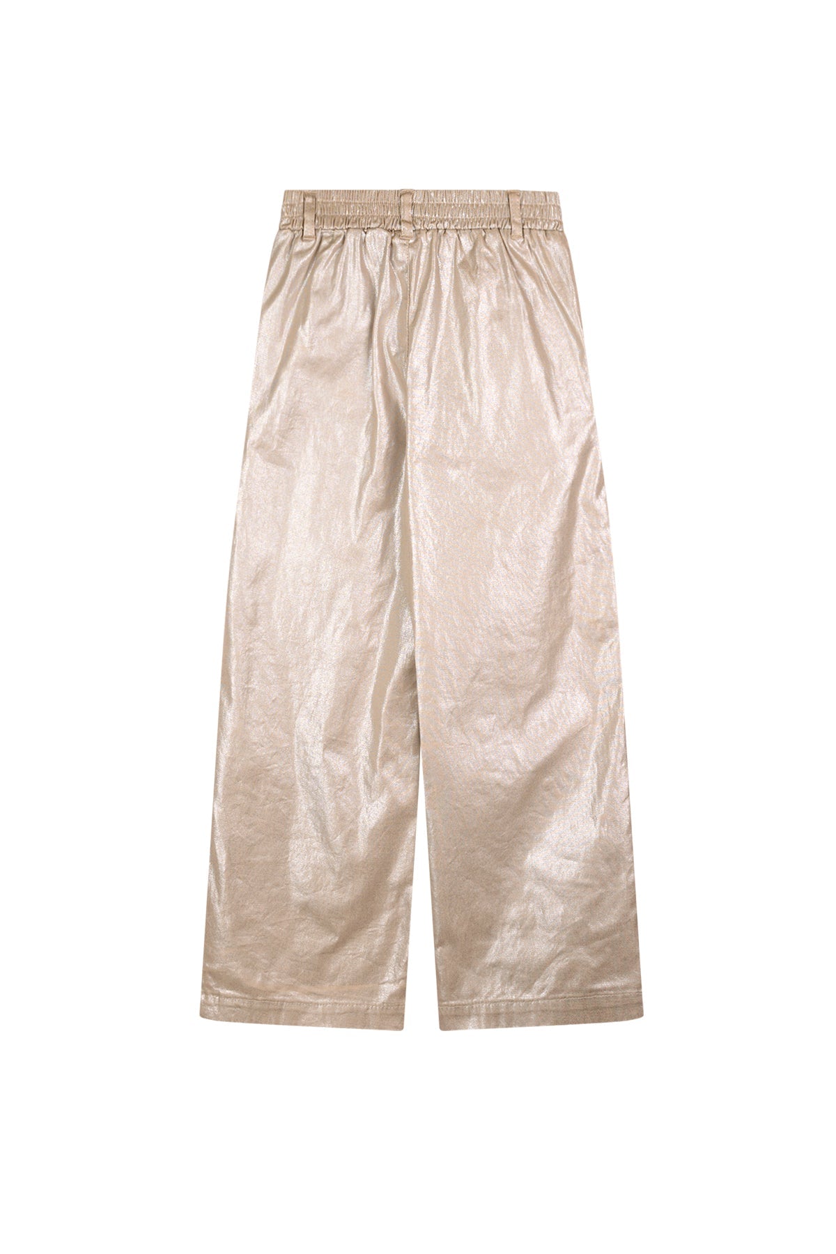 Meisjes Sayla palazzo stretch twill pants van NoNo in de kleur Sand Blush in maat 134-140.