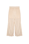 Meisjes Sun AOP plissee palazzo pants van NoNo in de kleur Light Gold in maat 134-140.