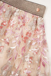 Meisjes Nele Embroidered Sequins Mesh Skirt van NoNo in de kleur Sparkle Rose in maat 134-140.