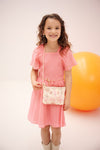 Meisjes Bag with sequins mesh van NoNo in de kleur Sparkle Rose in maat One Size.