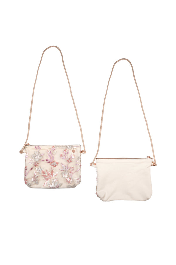 Meisjes Bag with sequins mesh van NoNo in de kleur Sparkle Rose in maat One Size.