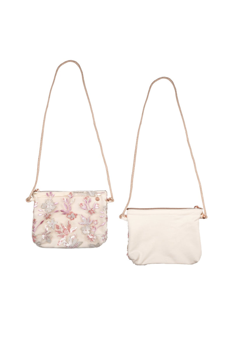 Meisjes Bag with sequins mesh van NoNo in de kleur Sparkle Rose in maat One Size.