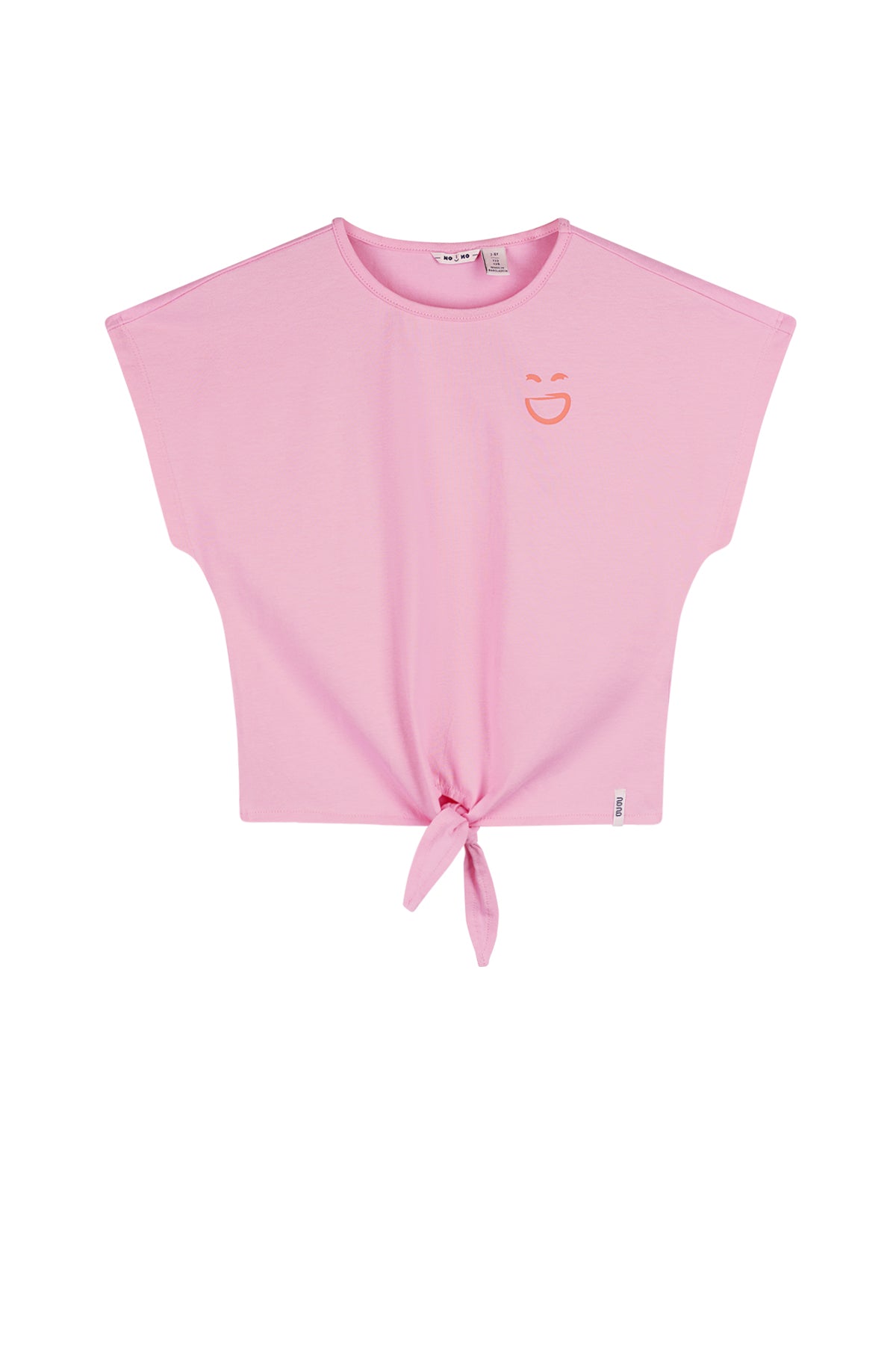 NoNo Kate Keep Smiling Tshirt with knot at front