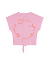 NoNo Kate Keep Smiling Tshirt with knot at front
