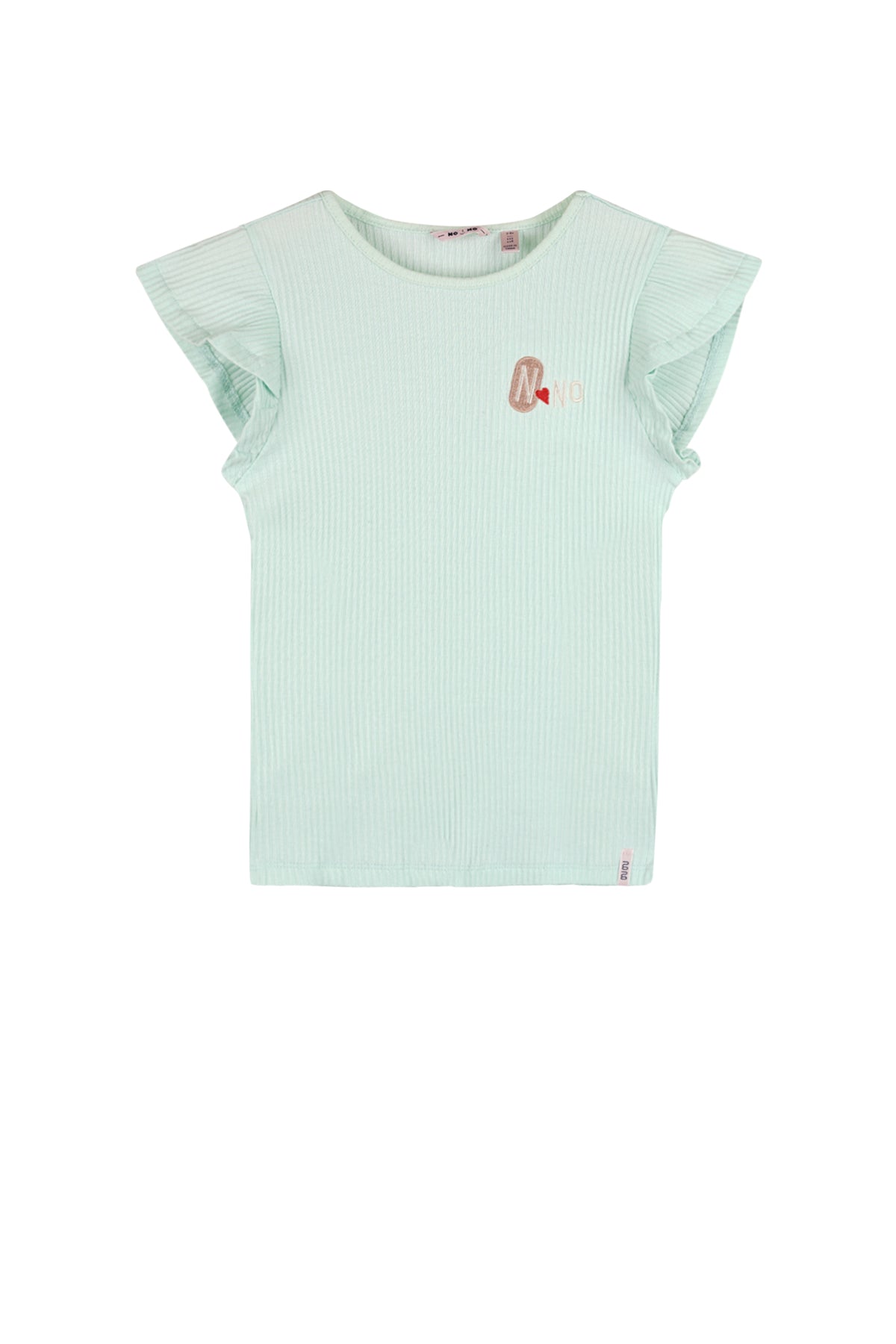 NoNo Kesta Rib Top with fancy sleeves