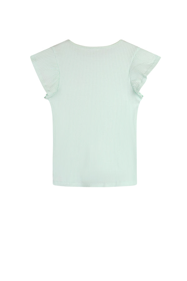 NoNo Kesta Rib Top with fancy sleeves