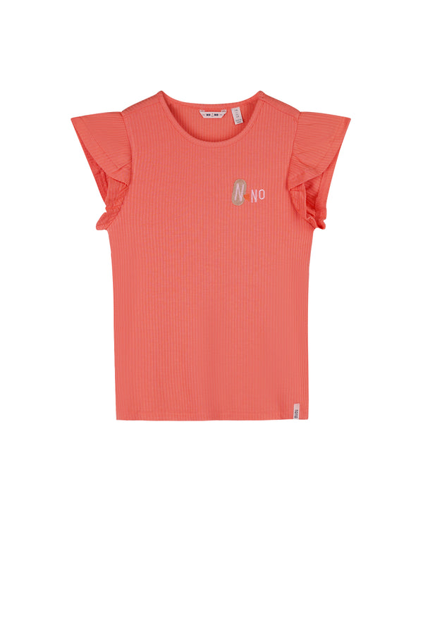 NoNo Kesta Rib Top with fancy sleeves