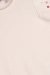 NoNo Kaby Structured top with embroidered sleeves