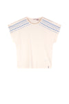 NoNo Katy Top with print at shoulder