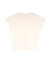NoNo Katy Top with print at shoulder