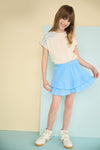 NoNo Katy Top with print at shoulder