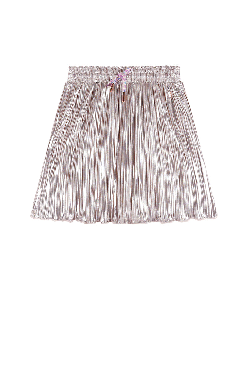 NoNo Norah Foil Plissee skirt