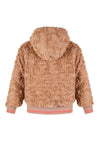 Meisjes Bomby Reversible Hooded Bomber Jacket van NoNo in de kleur Blushy Cheeks in maat 104.