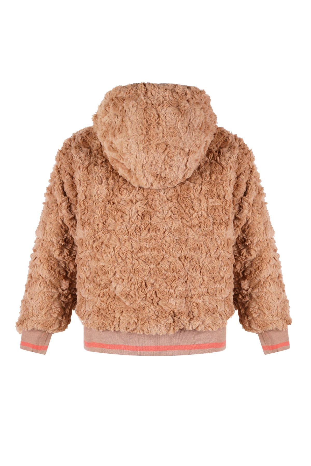 Meisjes Bomby Reversible Hooded Bomber Jacket van NoNo in de kleur Blushy Cheeks in maat 104.