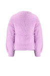 Meisjes Kate Soft Fluffy Knitted Sweater van NoNo in de kleur Lupine Lilac in maat 134-140.