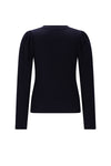 Meisjes Kiva Fancy Knit Jersey van NoNo in de kleur Navy Blazer in maat 134-140.