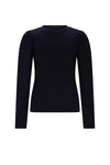 Meisjes Kiva Fancy Knit Jersey van NoNo in de kleur Navy Blazer in maat 134-140.