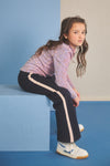 Meisjes Sayla Interlock Wide Leg Pants van NoNo in de kleur Navy Blazer in maat 134-140.