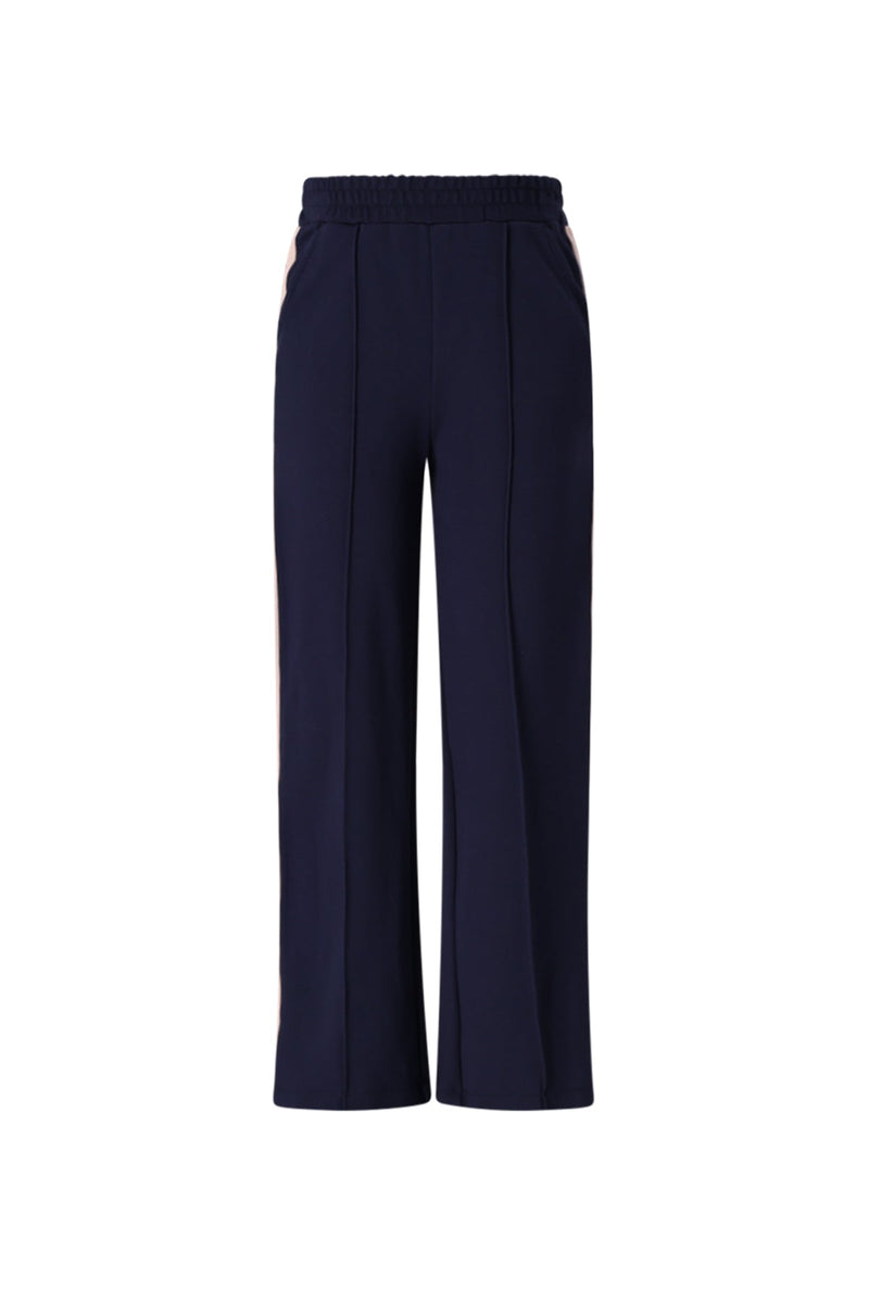 Meisjes Sayla Interlock Wide Leg Pants van NoNo in de kleur Navy Blazer in maat 134-140.