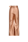 Meisjes Simona PU Fake Leather Wide leg Pants van NoNo in de kleur Taupe in maat 134-140.