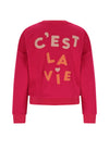 NoNo Konono Furry Sweat with C'est La Vie artwork