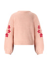 NoNo Kem Melange Knitted Sweater with Flower embro