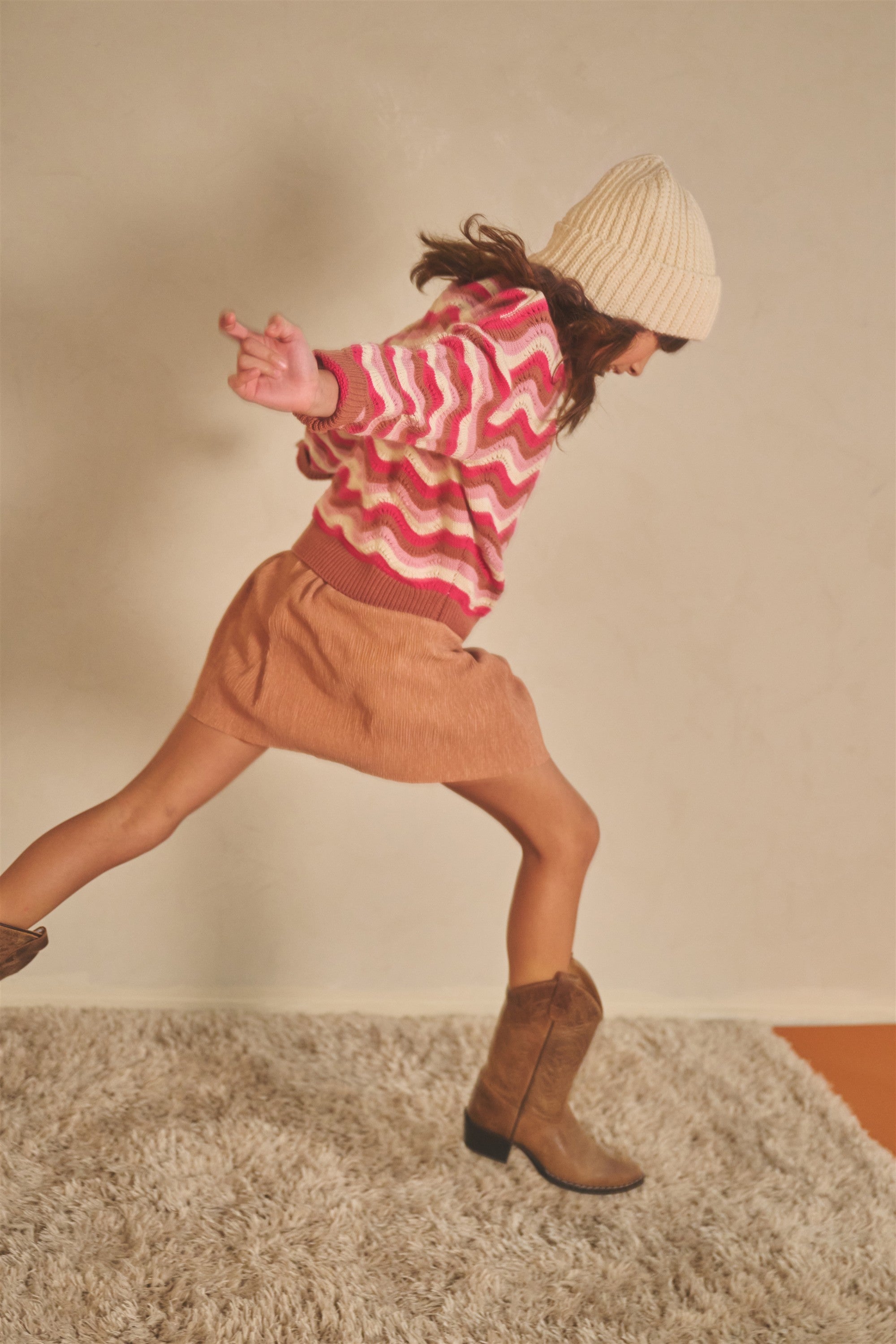 NoNo Kessy Waivy Pattern Knitted Sweater