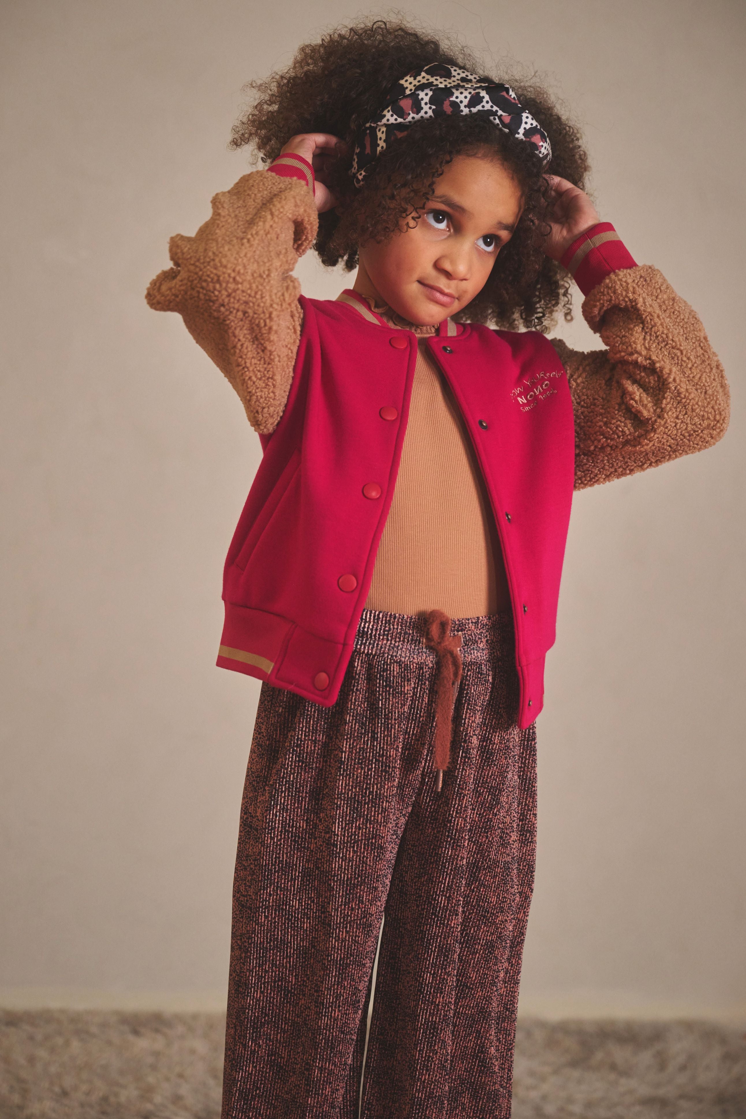 NoNo Sun AOP Leopard Plissee Palazzo