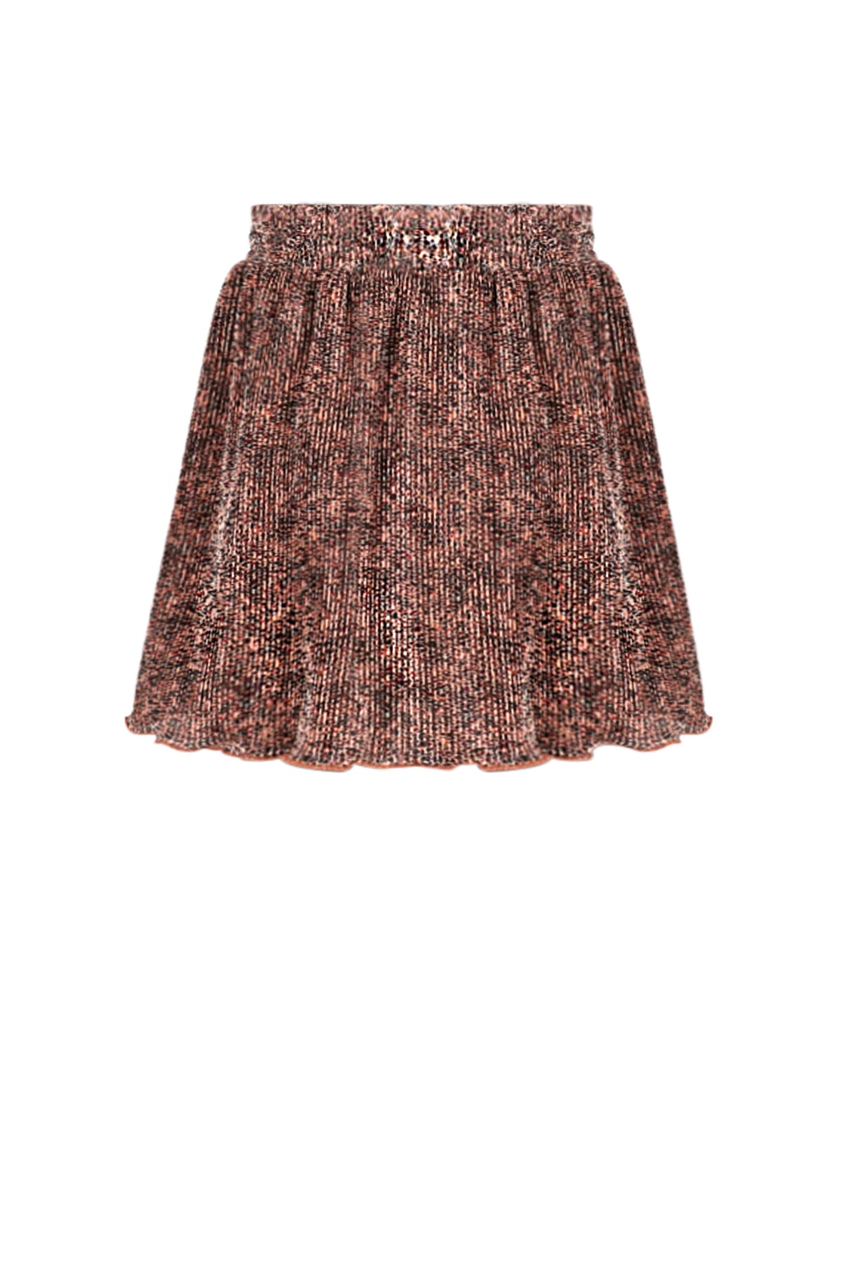 NoNo Nele AOP Leopard Plissee Skirt