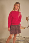 NoNo Nele AOP Leopard Plissee Skirt