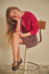 NoNo Nele AOP Leopard Plissee Skirt