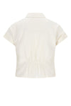 Meisjes Tammy Oversized Blouse S/SL van NoNo in de kleur Pearled Ivory in maat 134-140.
