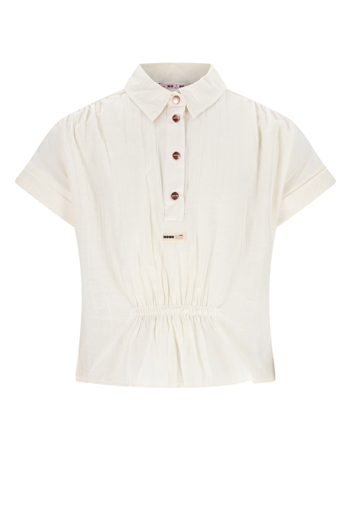 Meisjes Tammy Oversized Blouse S/SL van NoNo in de kleur Pearled Ivory in maat 134-140.