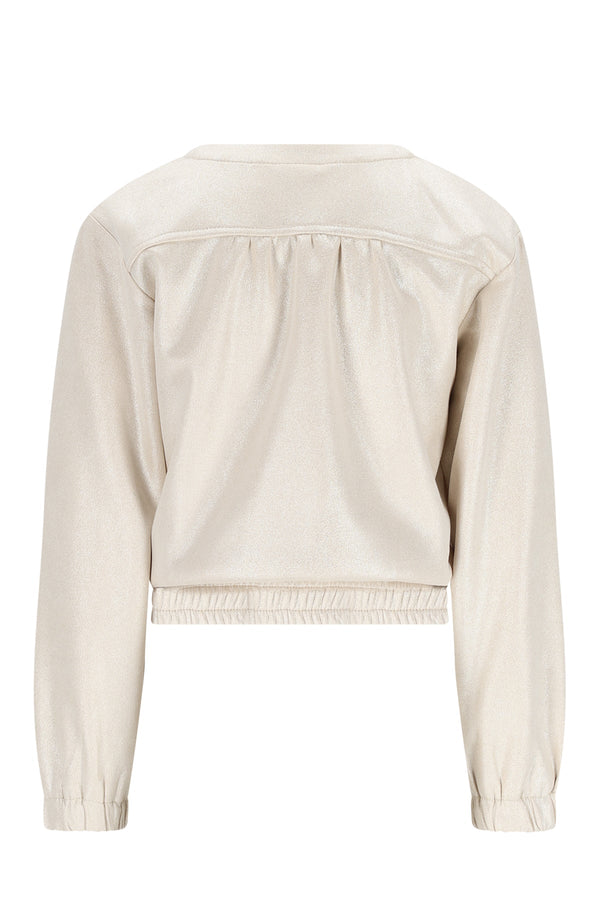 NoNo Door Foil Coated Fake Suede Jacket