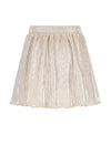 Meisjes Nele Metallic Plissee Skirt van NoNo in de kleur Pearled Ivory in maat 134-140.