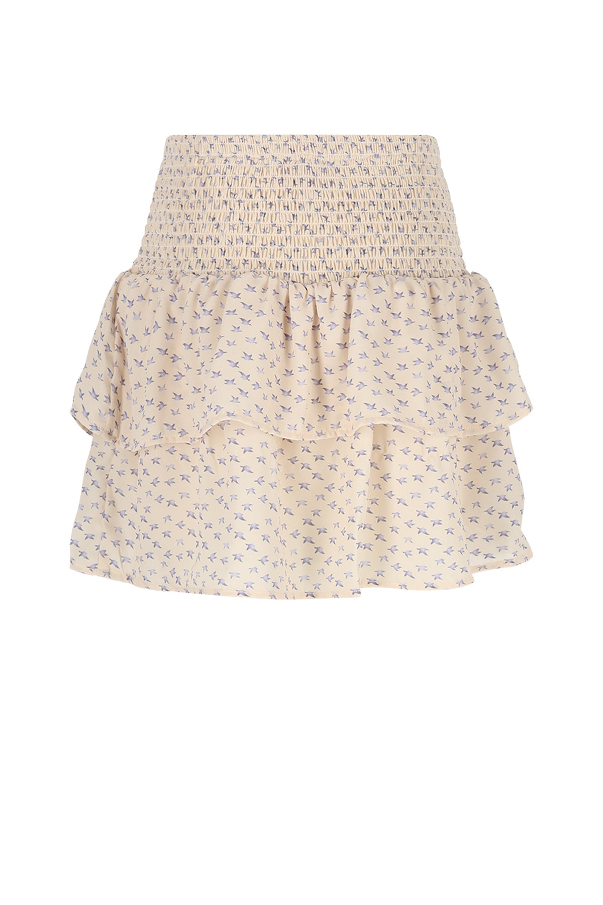 Meisjes Nika Smocked Skirt van NoNo in de kleur Pearled Ivory in maat 134-140.