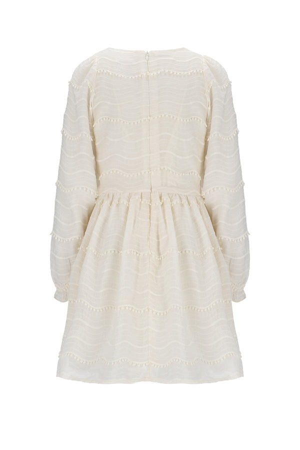 NoNo Milly Dress L/SL with PomPom details