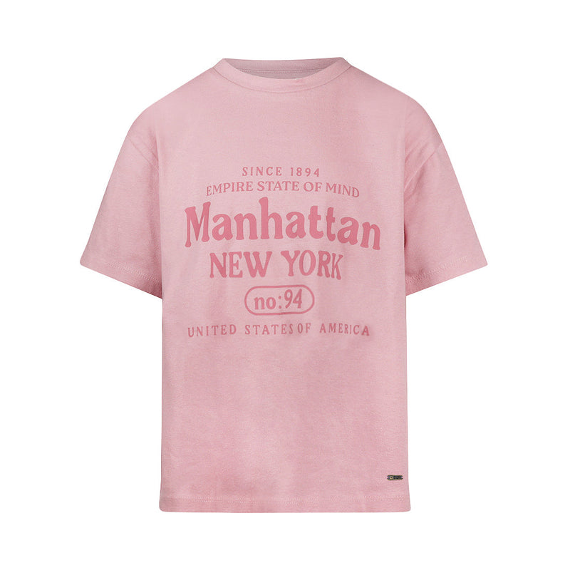 Meisjes T-shirt, loose fit van No Way Monday in de kleur Pink in maat 164.