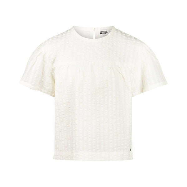 Meisjes Blouse ss van No Way Monday in de kleur Off white in maat 164.