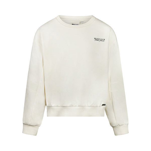 Meisjes Sweater, loose fit van No Way Monday in de kleur Off white in maat 164.