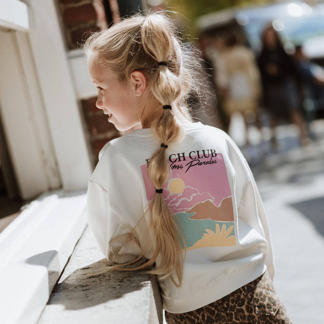 Meisjes Sweater, loose fit van No Way Monday in de kleur Off white in maat 164.