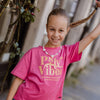 Meisjes T-shirt, loose fit van No Way Monday in de kleur Fuchsia in maat 164.