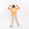 Meisjes T-shirt, loose fit van No Way Monday in de kleur Faded orange in maat 164.