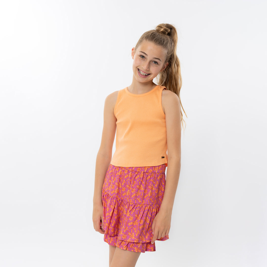 Meisjes Skort van No Way Monday in de kleur Fuchsia in maat 164.