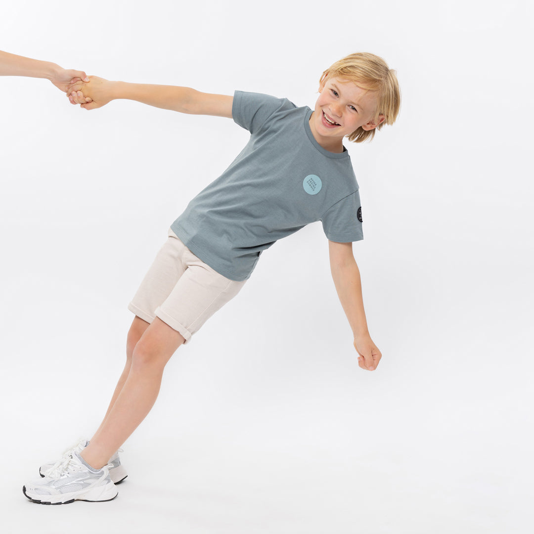 Jongens T-shirt van No Way Monday in de kleur Ocean in maat 164.